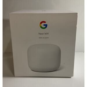 Google Nest WiFi AC1200 Add-on Point Range Extender Model H2E White GA00667